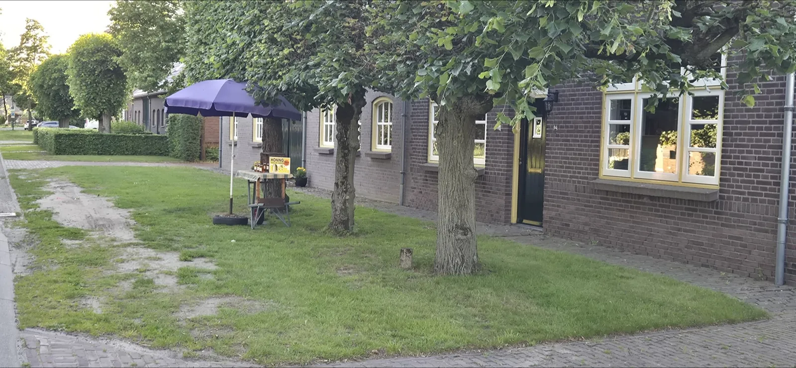 Straatbeeld in het dorp Luyksgestel
